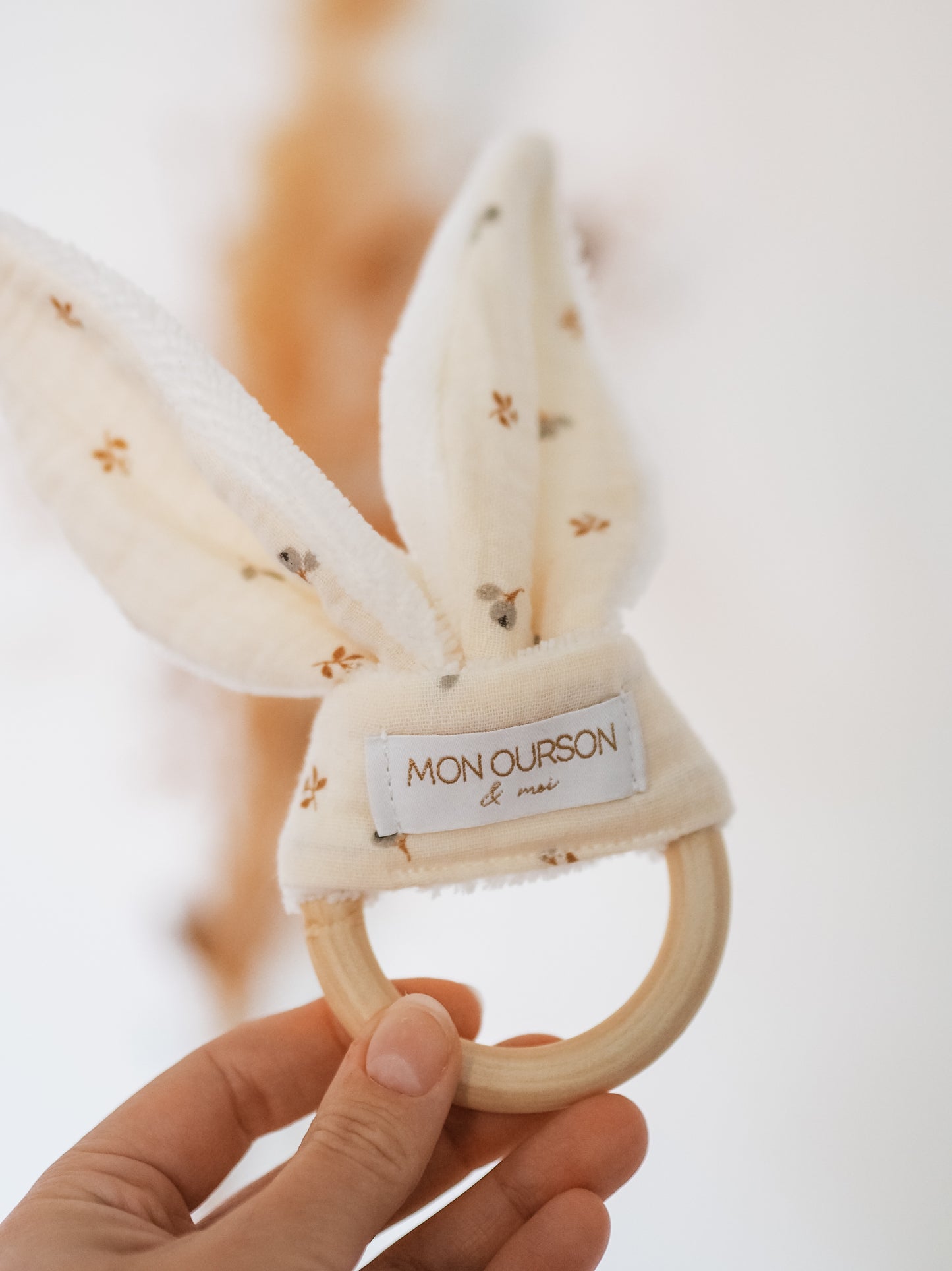 AU CHOIX Hochet lapin