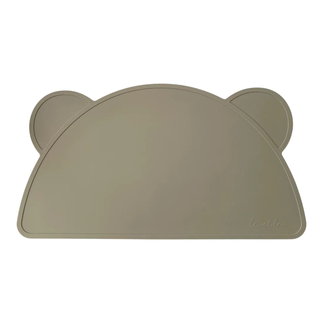 Set de table Ourson, silicone - Sauge